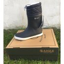 Aigle Winter Gummistiefel giboulee Damen marine/blanc