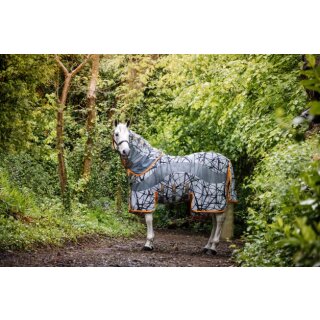 Horseware® Amigo® CamoFly J5SO-grey/orange 140cm